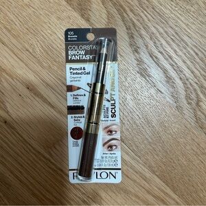 Revlon Colorstay Brow Fantasy Pencil & Tinted Gel Brunette Brown 105 NEW